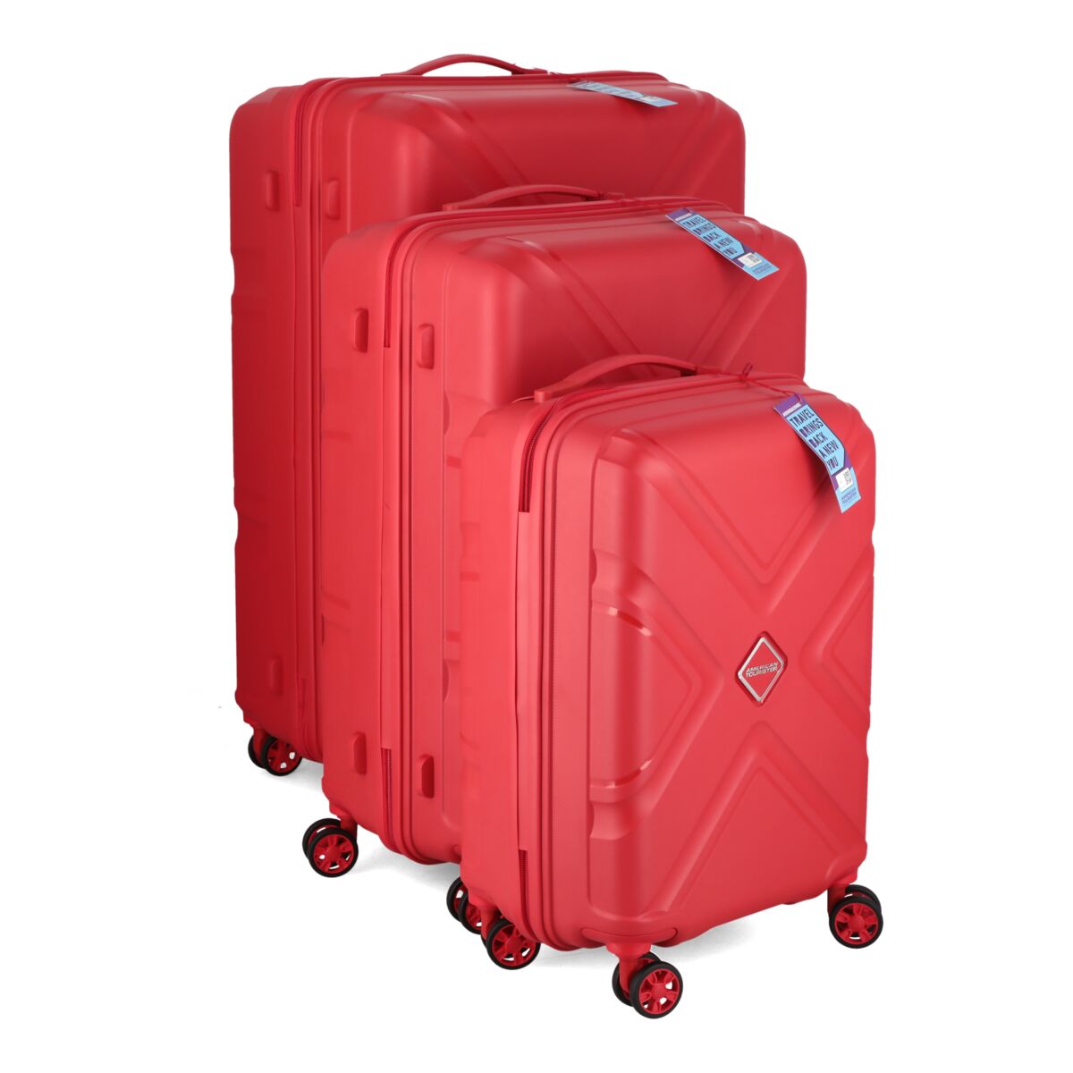 American Tourister 3Piece Kross Polypropylene TSA Combination Lock